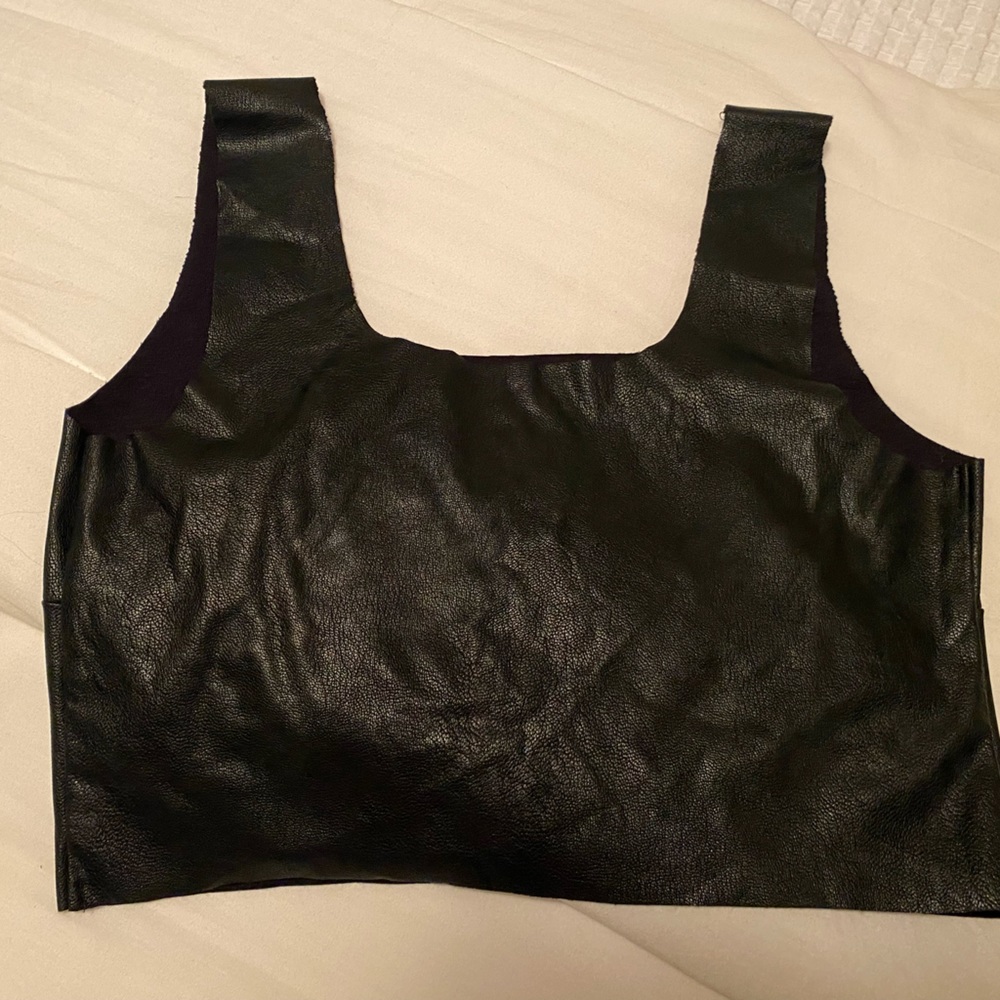 Commando leather bra/top size M